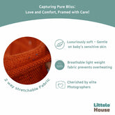 Baby Beanbag Knitted Dotted Layer L023 | Burnt Orange